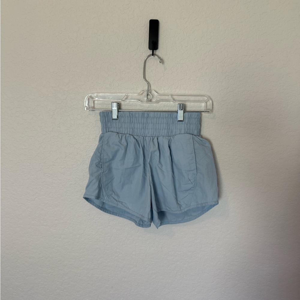Light Blue High-Waisted Girl’s Shorts
